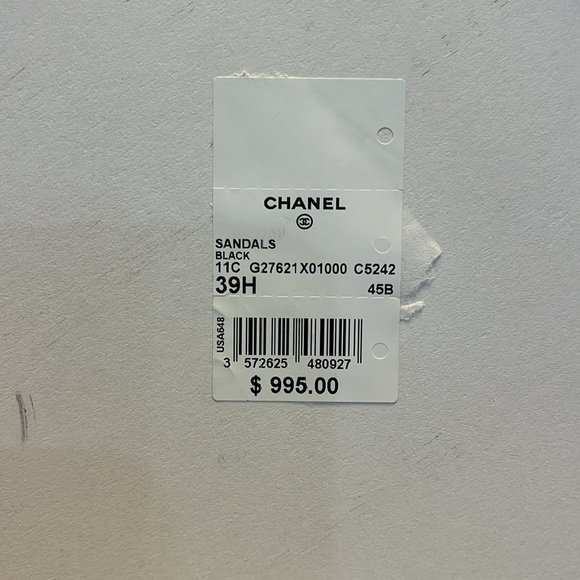 Chanel sandals biege black  and cream - Picture 6 of 7